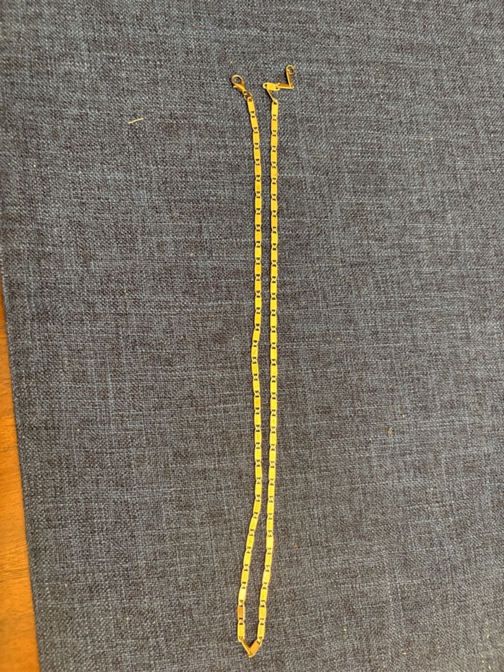 20 inch Yellow Gold Tone Chain Necklace - Classic Box Link